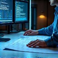 Network engineer drafting connectivity plan